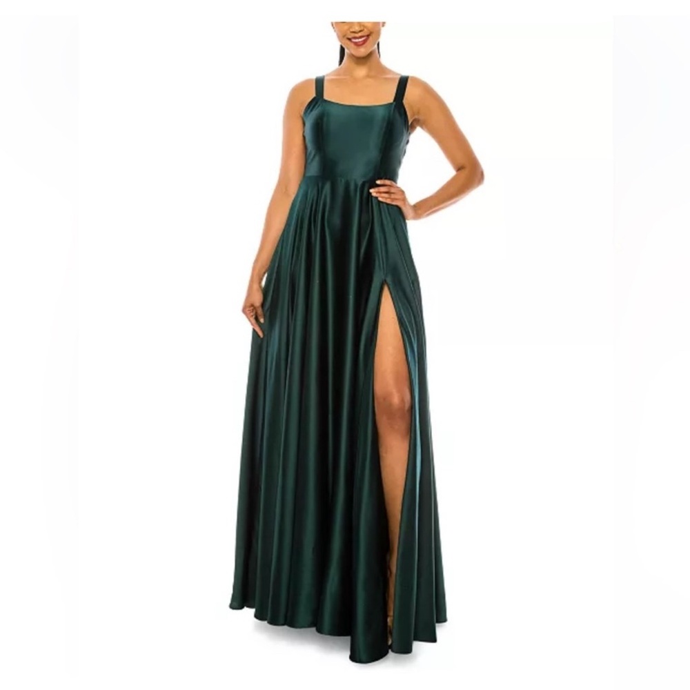 B Darlin Teal Backless Dress